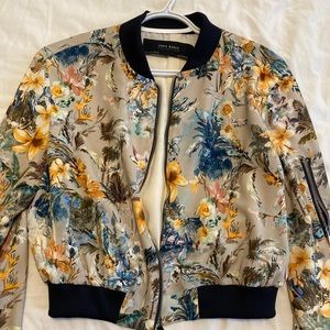 Zara floral bomber